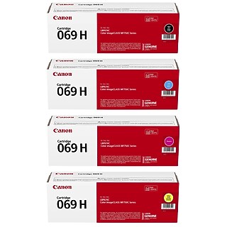 Canon 069 Black/Cyan/Magenta/Yellow Standard Yield Toner