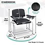 Viva Comfort Extra Wide Adjustable Bariatric Phlebotomy Blood Drawing Chair, 500 lbs. Capacity, Black (ADI997-01-BLK-HD-MK)~#|#~856DE917-A3A1-4D35-80553F954E7F54ED_sc7