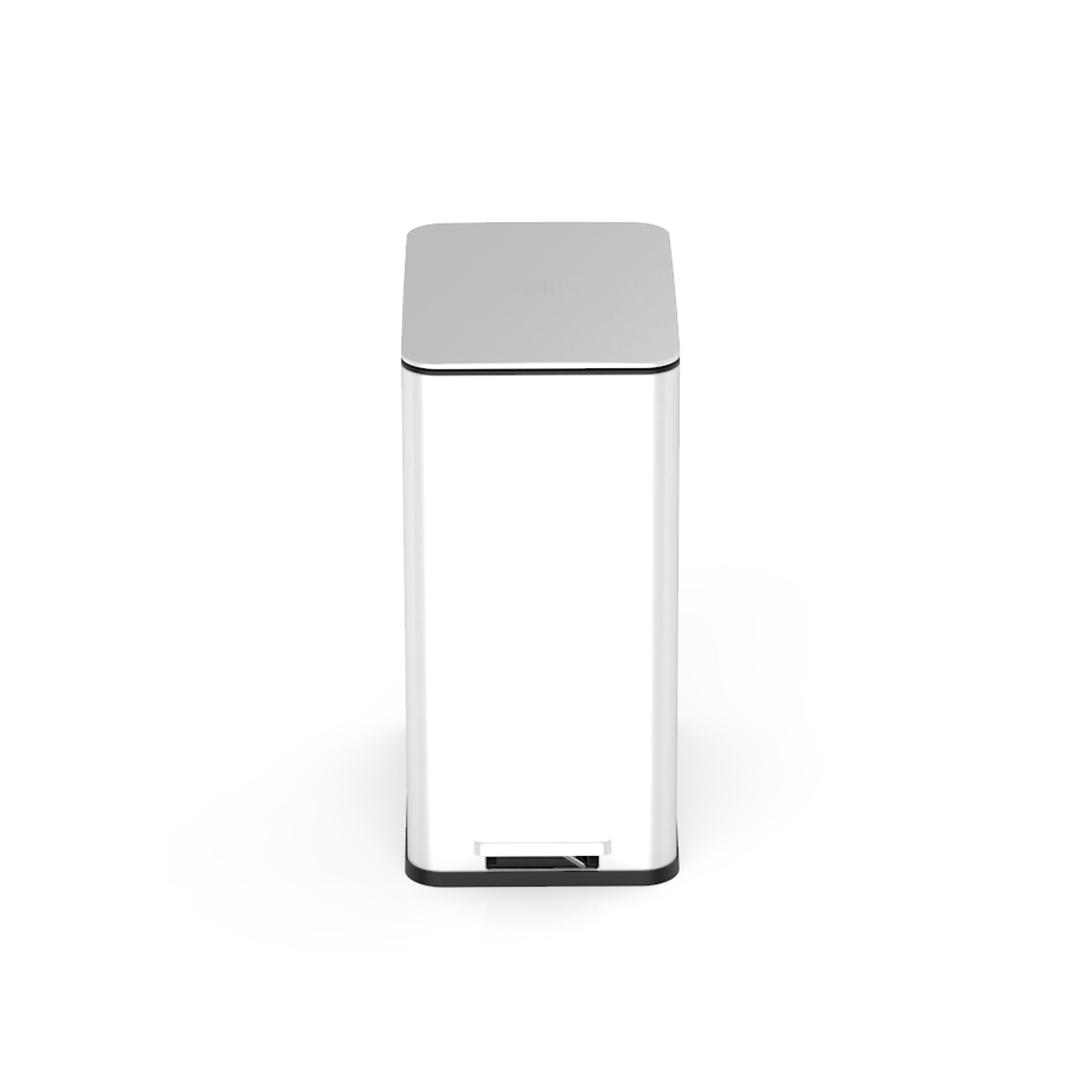 Nine Stars Stainless Steel Step Trash Can, 2.6 Gallon, White (XZD-10-88WH) Simolary simolary.com