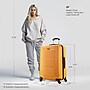 InUSA Pilot 28" Hardside Suitcase, 4-Wheeled Spinner, TSA Checkpoint Friendly, Mustard (IUPIL00L-MUS)~#|#~8574E166-5FDC-4C40-8429C4F6C4728EE7_sc7