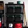 Iris Heavy Duty 30 Qt. Storage Bin with Latching Lid, Plastic, Black, 4/Pack (500343)~#|#~85799675-0C86-4561-8D5B57AA96B2ECF6_sc7