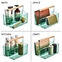 mDesign 2-Compartment Plastic Desk Organizer, Sage/Natural (26055)~#|#~8579CEBF-59CD-453E-BBB148AAB92EDD76_sc7
