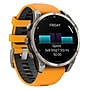 Garmin fenix 8 AMOLED Multisport GPS Watch, 47-mm, Titanium Stainless Steel Bezel with Orange/Graphite Band (010-02904-10)~#|#~857DC501-9D7B-4421-AE4B5E133F0A502B_sc7