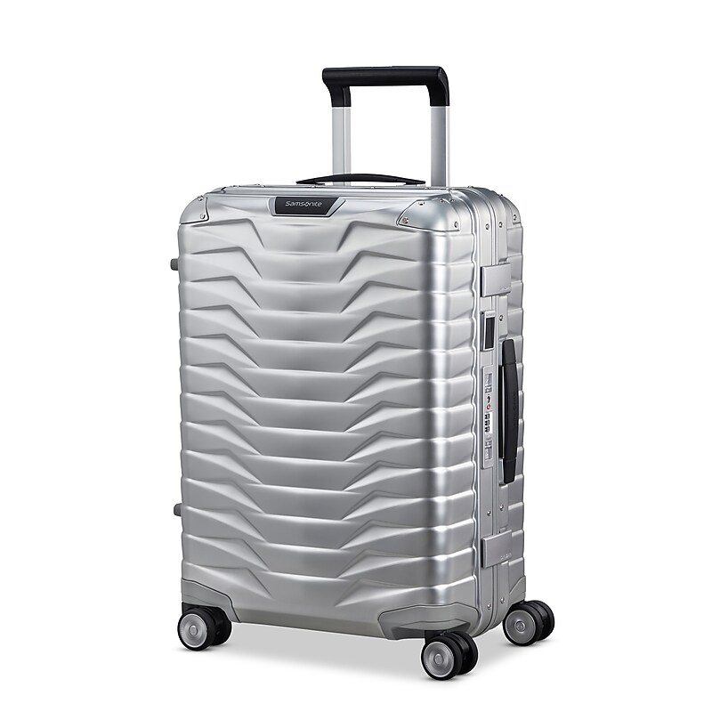 Samsonite Proxis 21.89" Hardside Carry-On Suitcase Spinner, Aluminum (150050-1004) image 1
