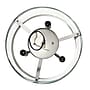 Lalia Home 3-Light 13" Farmhouse Glass and Metallic Accented LED Semi-flushmount, Brushed Nickel (LHM-1000-BN)~#|#~8584FDA7-69E3-45FF-A38E67B3B102298E_sc7