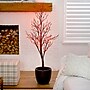 Nearly Natural 5' Pre-Lit Halloween Deluxe Black Twig Artificial Fall Tree with 102 Orange and Purple LED Lights (T4758)~#|#~26615324-917A-4D3B-B1676EDF9D57EA8E_sc7