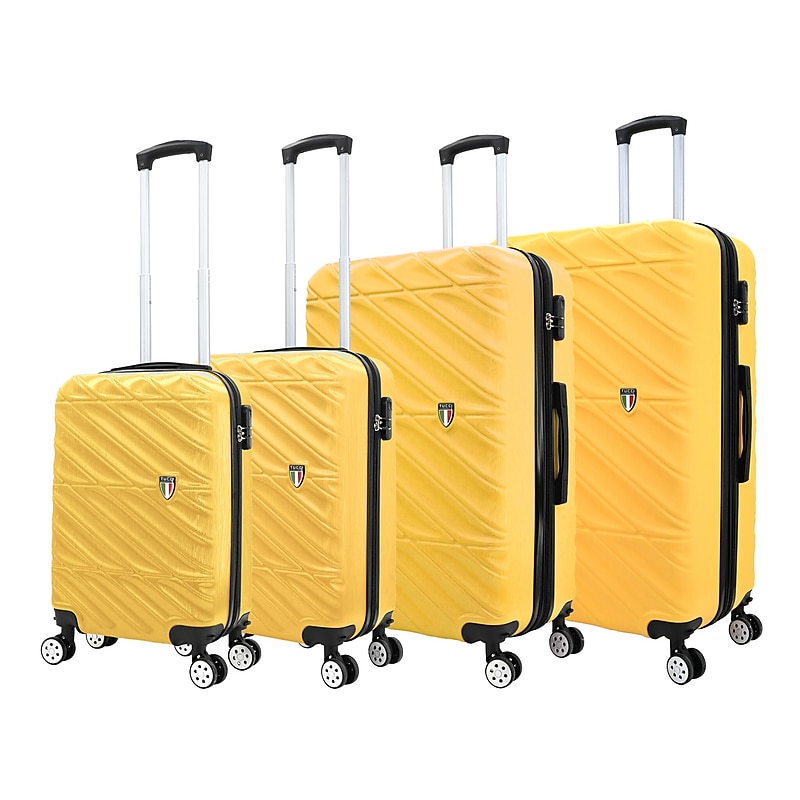 TUCCI 4-Piece Hardside Spinner Carry-On Luggage Set, TSA Checkpoint Friendly (T0533-04PC-MUYL) image 1