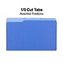 Staples File Folders, 1/3-Cut Tab, Legal Size, Blue, 100/Bo (ST224568-CC)~#|#~858BC752-E2F4-4917-AB3691660F8C7721_sc7