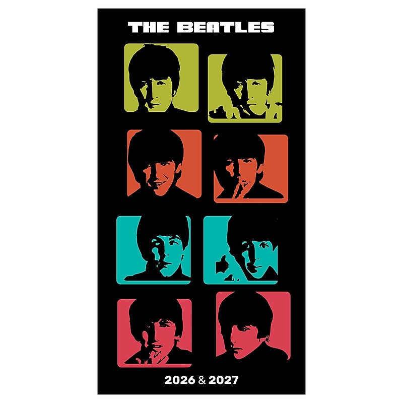 2026-2027 TF Publishing Beatles 3.5" x 6.5" Monthly, Paperboard Cover, Multicolored (26-7002) image 1