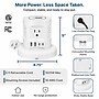 Uncaged Ergonomics USB-C Wireless 6 ft. Retractable Power Strip with 15W Wireless Charger, 4-Outlet, White (WRPS-2-White)~#|#~858F2C29-2EFF-48F3-AA629EDFB8A06421_sc7