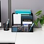 Mind Reader 4-Compartment Metal Vertical File Desk Organizer, Black (DEEPORG-BLK)~#|#~85906DDD-5AF5-4FE9-BB368A96C8F5F3AB_sc7
