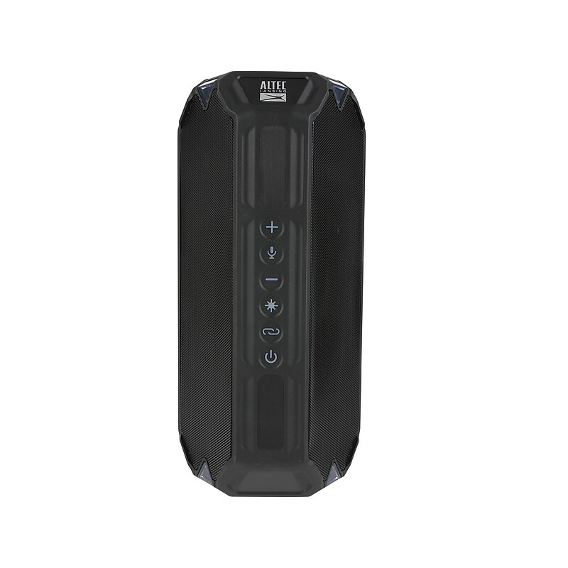 Altec Lansing HydraBoom Wireless Bluetooth Speaker, Waterproof, Black (IMW1400-BLK-STK-2) image 1