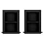 AdirHome Wood Bathroom Recessed Wall Shelf, 19" x 12.75" x 4.75", Black, 2/Pack (515-01-BLK-2PK)~#|#~85999F57-10B2-4BB2-88D64DEF2139B718_sc7