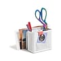 U Brands The Perforated Collection 4-Compartment Metal Desk Storage, White (5990U01-06)~#|#~859F34B4-F996-4C04-A82CFD81A961A4FD_sc7