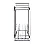Household Essentials Glidez Metal 2-Tier Pull-Out/Slide-Out Storage Organizer, Chrome  (HE1077)~#|#~85A045D1-5505-45CC-85933C09FC0D9B41_sc7