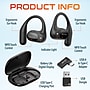 Delton O104 Open-Ear Wireless Bluetooth Earbuds with Charging Case, USB-C/A, Black (DBHO104)~#|#~85A158E4-9885-4F1D-B509F148F3E171B3_sc7