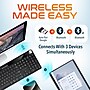 Delton KB90 Wireless Rechargeable Solar (Light) Powered Keyboard, Black (DKBSLR90)~#|#~85A432E9-6DB3-4207-8C1549635880DFE1_sc7