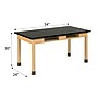 Diversified Woodcrafts School Classroom Rectangular Science Lab Table, 54" x 24", Oak (C720LBBK30N)~#|#~85A52D94-6AF6-4566-BB128641D3E2978E_sc7