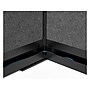Luxor Expanse Series 4-Panel Freestanding Modular Room Divider System Starter Wall, 48"H x 53"W, Black/Gray, PET/Acrylic~#|#~85A98591-77D0-4285-AFECC4ED6750CEB5_sc7