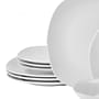 Studio Nova Square Porcelain Dinnerware Set, Tara White, 12 Piece (TAP5323458)~#|#~85B1835A-309D-40A5-B615440F3F5F3C9A_sc7