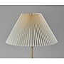 Simplee Adesso Jeremy 60.75"H Antique Brass Floor Lamp with White Pleated Fabric Shade (SL9500-21)~#|#~85BB0E03-426C-48B0-96356D761EA7FB98_sc7