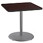 NPS CT Series 36" Square 36" Height Cafe Table, Round Base, Grey Frame/Mahogany Top (CTG33636RCPBTMMY)~#|#~85C3D5ED-0722-4EAC-B6AA1F6252195434_sc7