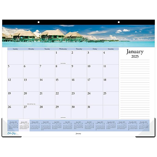 2025 Blue Sky Islands 22" x 17" Monthly Desk Pad Calendar (11789125