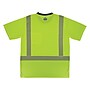 Ergodyne GloWear 8294BK High Visibility Short Sleeve Black Bottom T-Shirt, ANSI Type R Class 2, Lime, Medium (22273)~#|#~85C850E0-E8AD-4B3A-AA2CBC7B510011F4_sc7