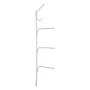 Household Essentials 74" Hinge‑It Clutterbuster Valet Family Towel Bar with Four Swiveling Bars, White (HHH12101)~#|#~85C9C7AF-2CA8-4294-84CF94B4D54A430F_sc7
