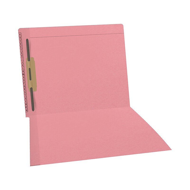 Medical Arts Press Reinforced Classification Folder, 1 3/8" Expansion, Letter Size, Pink, 50/Box (F1170-PNK-1) image 1