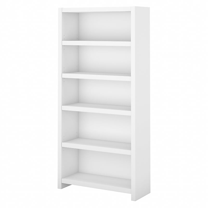 Bush Business Furniture Echo 5 Shelf Bookcase, Pure White (KI60104-03) image 1