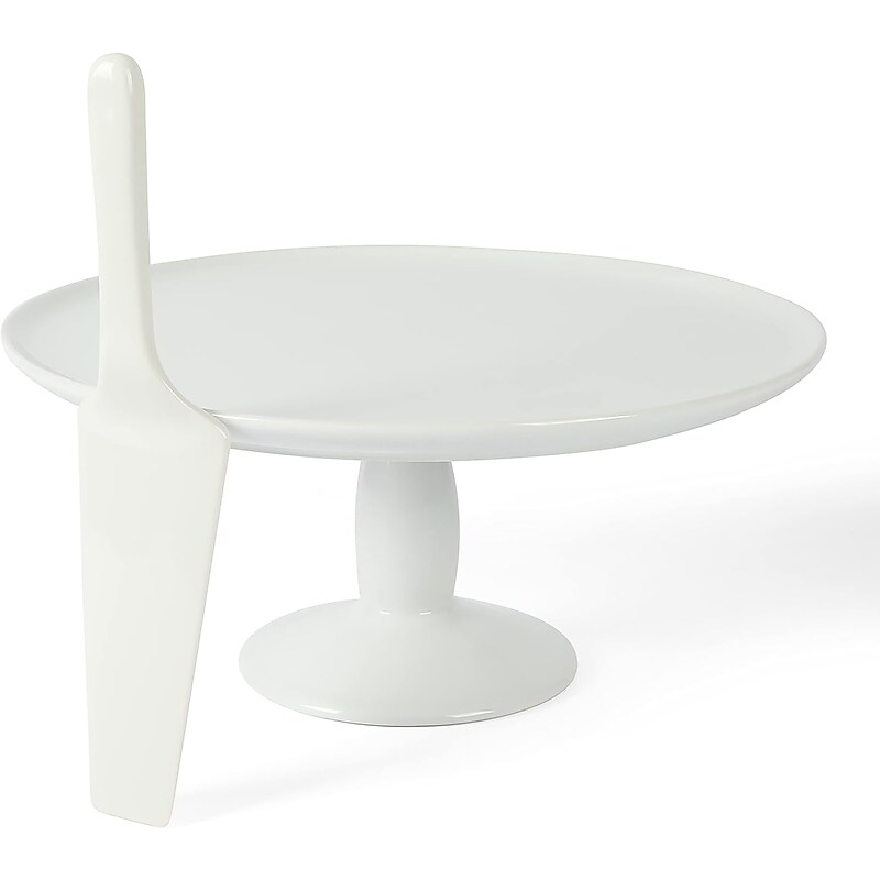 Martha Stewart Ceramic Cake Stand, White (935121012M) image 1