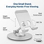 Uncaged Ergonomics 360° Swivel Adjustable Cell Phone Desktop Stand, Silver (SPS-Silver)~#|#~85D3714D-ADE3-401A-B3F9E1A019F008BF_sc7