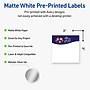 Avery Square Multipurpose Labels, 3" x 3", White, 60/Pack (19479370446)~#|#~85D4A026-1A5A-4E6C-BC50876EF6C15B4C_sc7