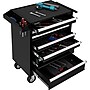 Global Industrial 26-3/8" x 18-1/8" x 37-13/16" 7 Drawer Roller Tool Cabinet, Black ~#|#~85D98004-FA25-486C-965A95B4A56C9801_sc7