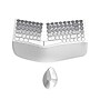 SaharaCase Split Ergonomic Wireless Keyboard and Mouse Combo, White (KB27)~#|#~85DEBC3D-17D0-4C44-819E0608AD58FC18_sc7