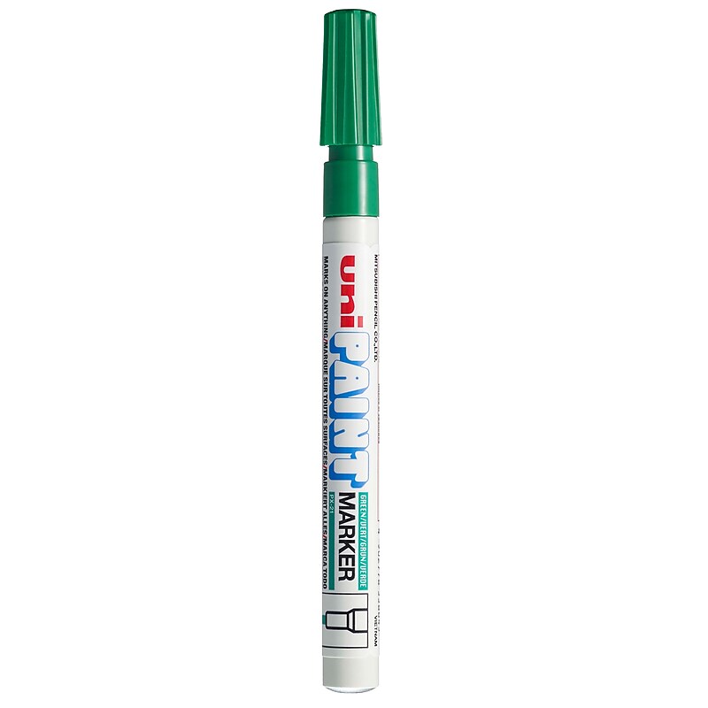 uni PAINT PX-21 Oil-Based Paint Marker, Fine Line, Green (63704) image 1