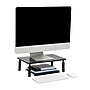 Mind Reader Ventilated Adjustable Monitor Stand, Up to 44 lbs., Black (4LEGMET-BLK)~#|#~85E4D2C0-EE4A-4957-A390092EA5CB7194_sc7