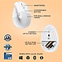 Logitech Lift for Business Wireless Ergonomic Vertical Optical Bluetooth & USB Mouse, Off-White (910-006469)~#|#~85E9B568-2035-4F71-8EE54E2E3EC9A21C_sc7