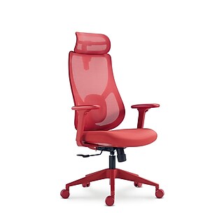 Staples Hyken Ergonomic Mesh Swivel Task Chair, Maroon (ST63138