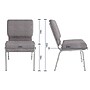 Flash Furniture HERCULES Series Fabric Stacking Church Chair, Gray/Silver Vein Frame (XUCH0221GYSV)~#|#~85EADACB-AC3D-4094-9E7C53870A1C412F_sc7