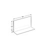 Azar Sign Holder, 8.5" x 5.5", Vertical, Table Top, Clear, Acrylic, 10/Pack (152734)~#|#~85EED6C4-17C5-45F9-A72862E8E92688F5_sc7