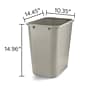 Coastwide Professional™ Plastic Trash Can, 7 Gallon, Beige (CW56430)~#|#~85EF3B75-A3F7-4157-8A5CB6148D8A285C_sc7