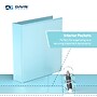 Davis Group Standard View 2" 3-Ring Binders, Aqua, 6/Pack (7413-12-06)~#|#~85F440E2-3F83-471A-A618F6074812315B_sc7