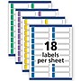 Avery TrueBlock Laser/Inkjet Extra Large File Folder Labels, 15/16" x 3-7/16", Assorted Colors, 450 Labels/Pack (5026)~#|#~85F46A27-A6AD-4591-ADA07006DC96713F_sc7