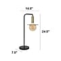 Lalia Home Studio Loft LED Table Lamp, Matte Black/Antique Brass Plated (LHT-4002-BK)~#|#~85F5EB50-36AD-447D-8CA4976A1FE5921D_sc7