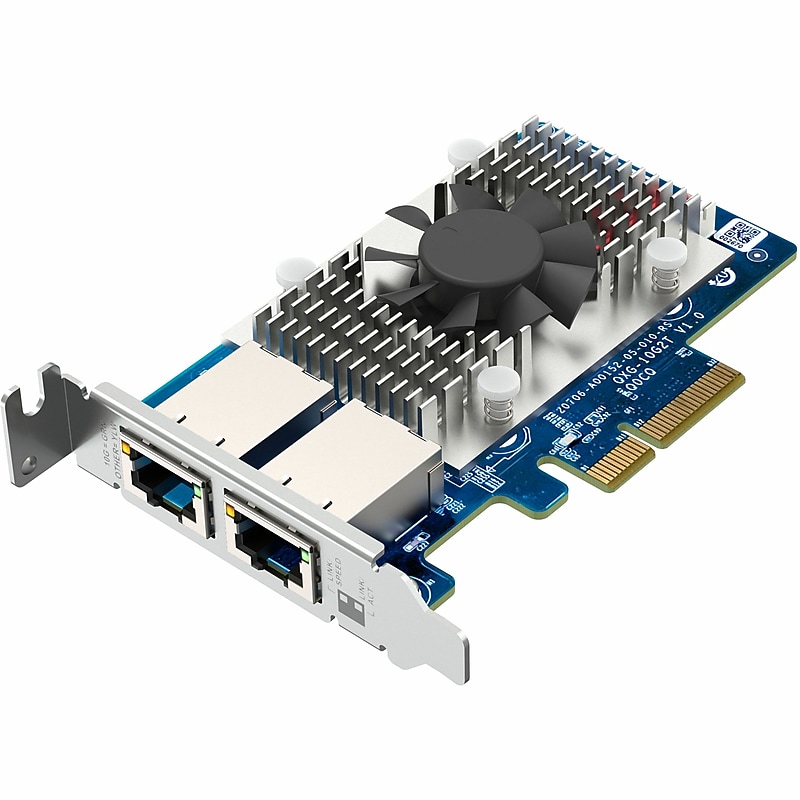 QNAP Dual-port, 5-speed 10 GbE Network Expansion Card image 1