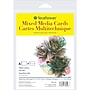 Strathmore 300 Series Mixed Media Cards & Envelopes, 6.875" x 5", White, 6/Pack, 3 Packs/Bundle (STTP305462-3)~#|#~860253D6-2254-4DB8-A392D2296C87D7AD_sc7