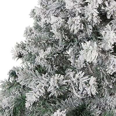 Flocked Rock Springs Spruce Artificial Christmas Tree - Thumbnail 4