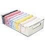 iDESIGN Medium Stackable Plastic Storage Bin, Clear, 2/Pack (03062W)~#|#~860963B2-E84C-4471-9652CD6C59E9CE84_sc7